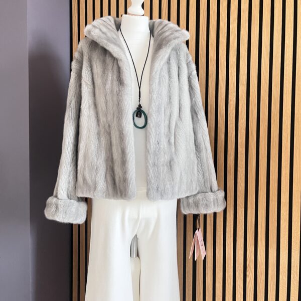 1013 Short Mint Coat 霜蓝绫序 试穿